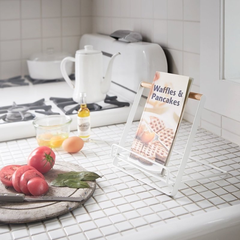 Tablet and Cookbook Stand - Steel + Wood - FCHF CITY
