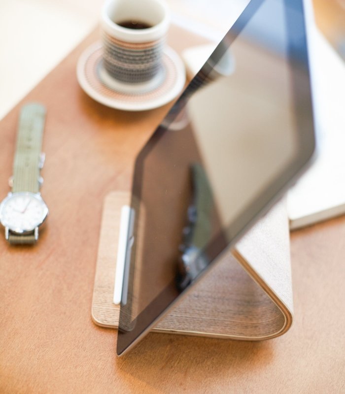 Tablet Stand - Wood - FCHF CITY