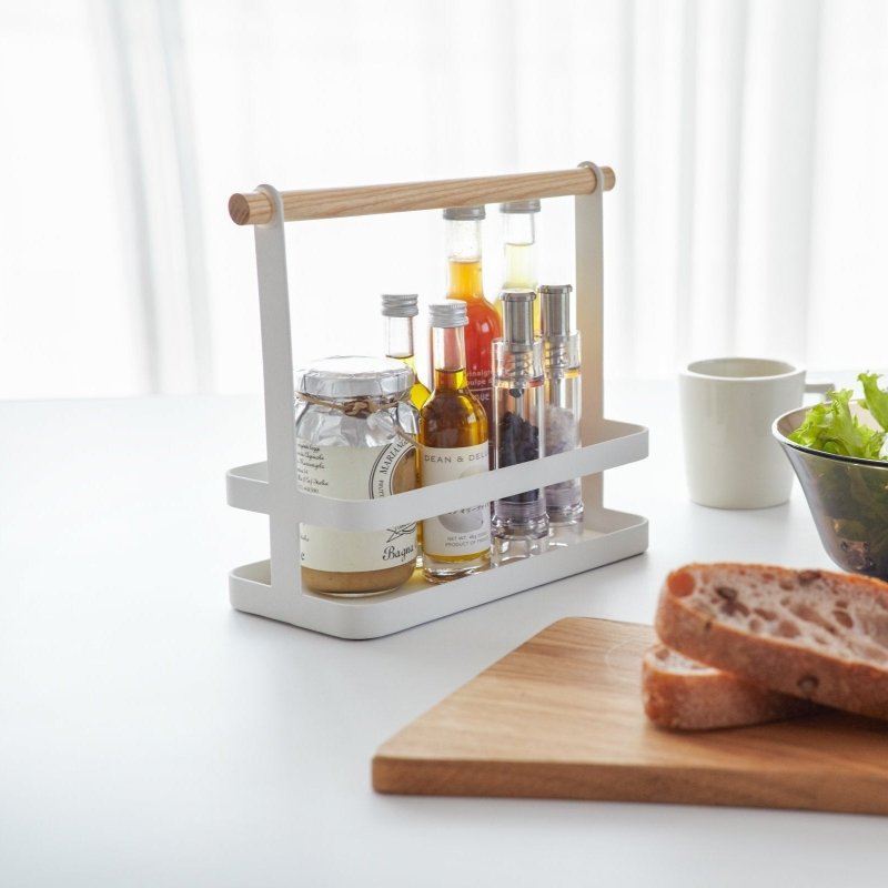 Tabletop Storage Caddy - Steel + Wood - FCHF CITY
