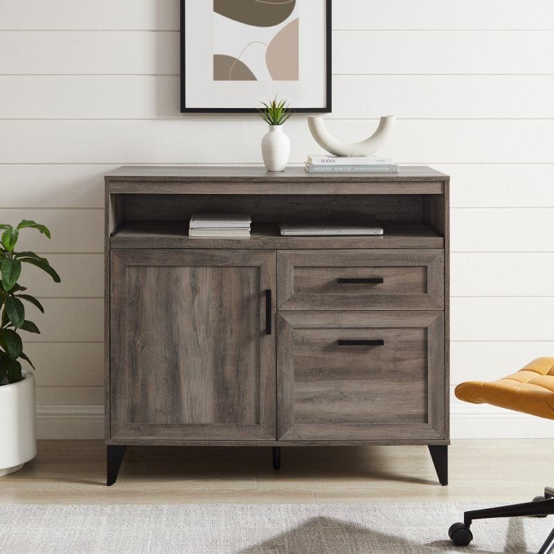 Tate Modern Storage Secretary Desk with Keyboard Tray - FCHF CITY