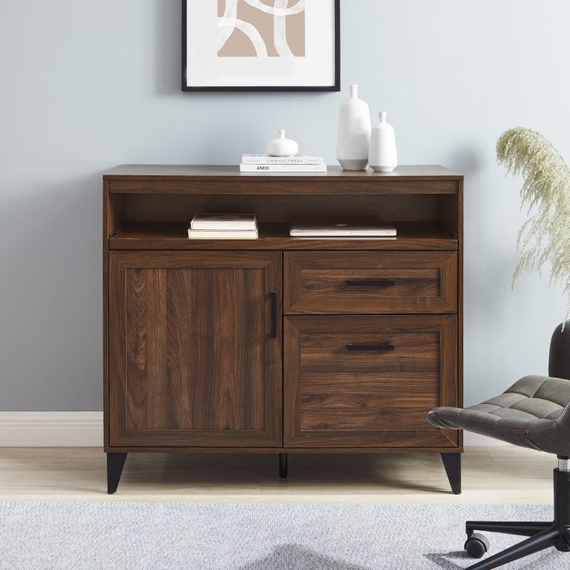 Tate Modern Storage Secretary Desk with Keyboard Tray - FCHF CITY