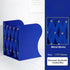 Telescopic Expandable Metal Bookends - Crystal Blue - FCHF CITY