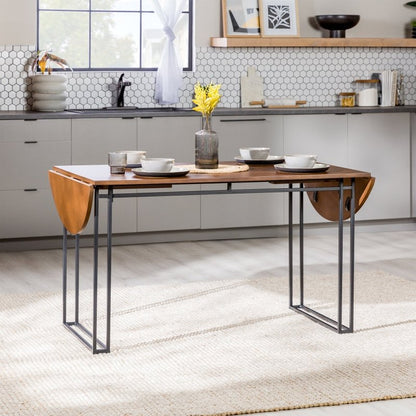 Terra Oval Drop Leaf Dining Table - FCHF CITY