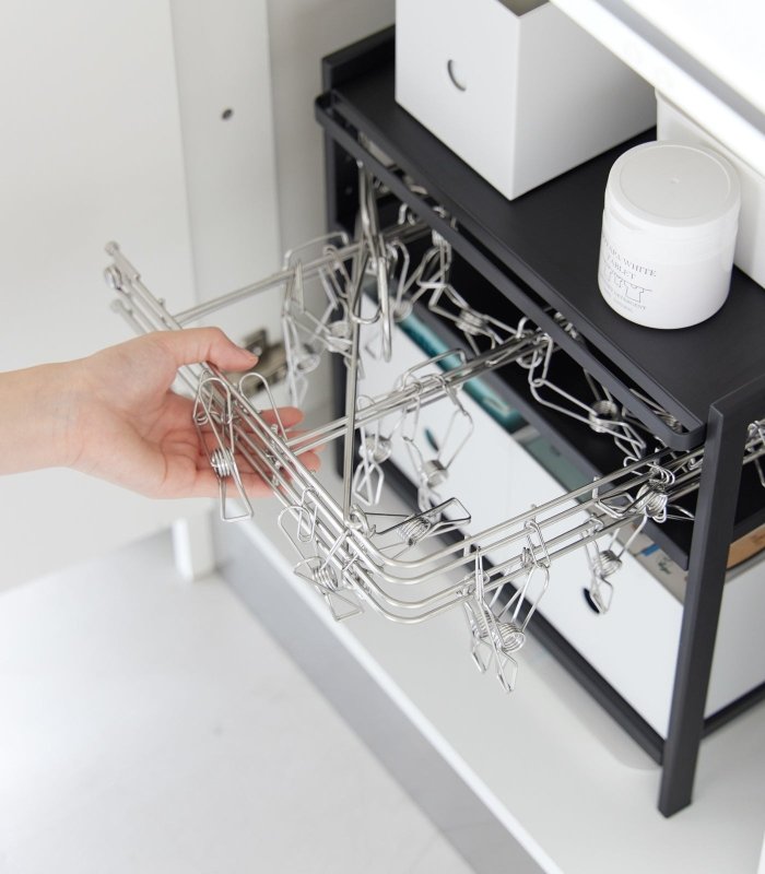 Three - Tier Cabinet Storage Rack (14&quot; H) - Steel - FCHF CITY