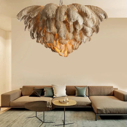 Tieri Feather Chandelier - FCHF CITY