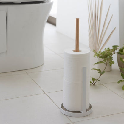 Toilet Paper Stocker - Steel + Wood - FCHF CITY