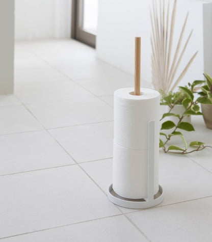 Toilet Paper Stocker - Steel + Wood - FCHF CITY