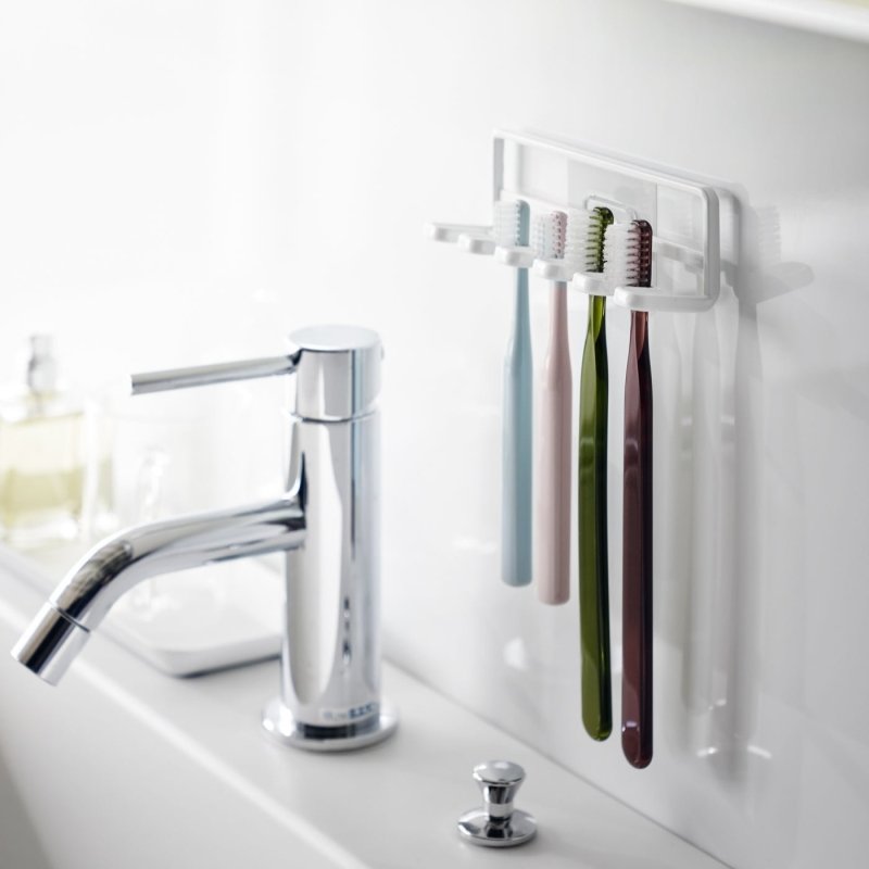 Traceless Adhesive Toothbrush Holder - Steel - FCHF CITY