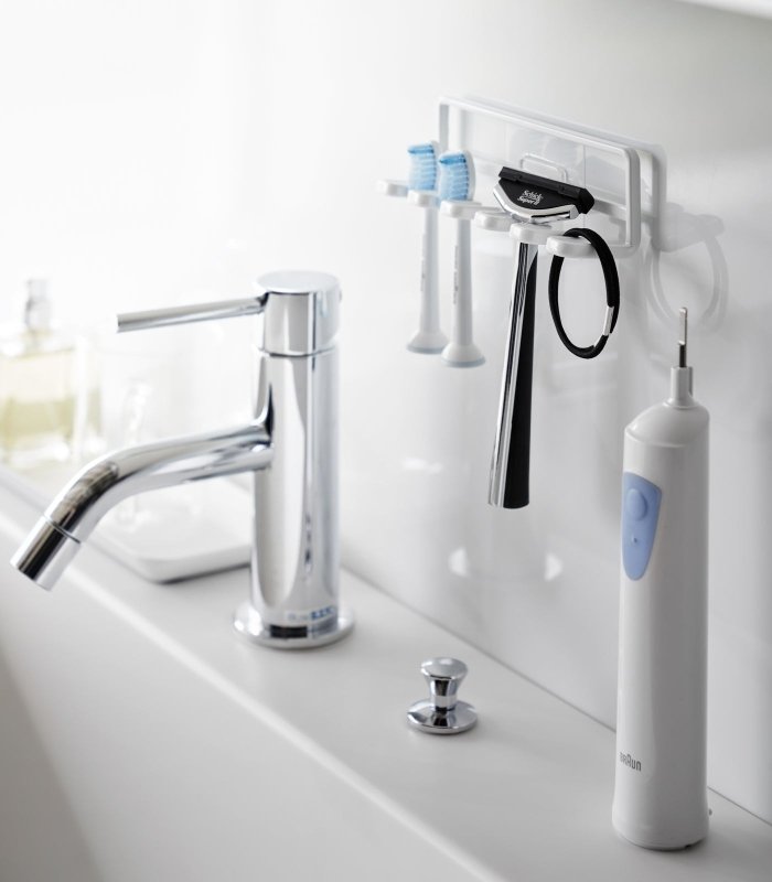 Traceless Adhesive Toothbrush Holder - Steel - FCHF CITY