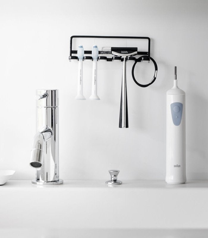 Traceless Adhesive Toothbrush Holder - Steel - FCHF CITY