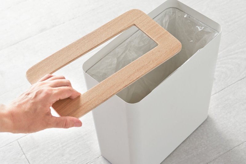 Trash Can - Two Styles - Steel + Wood - FCHF CITY