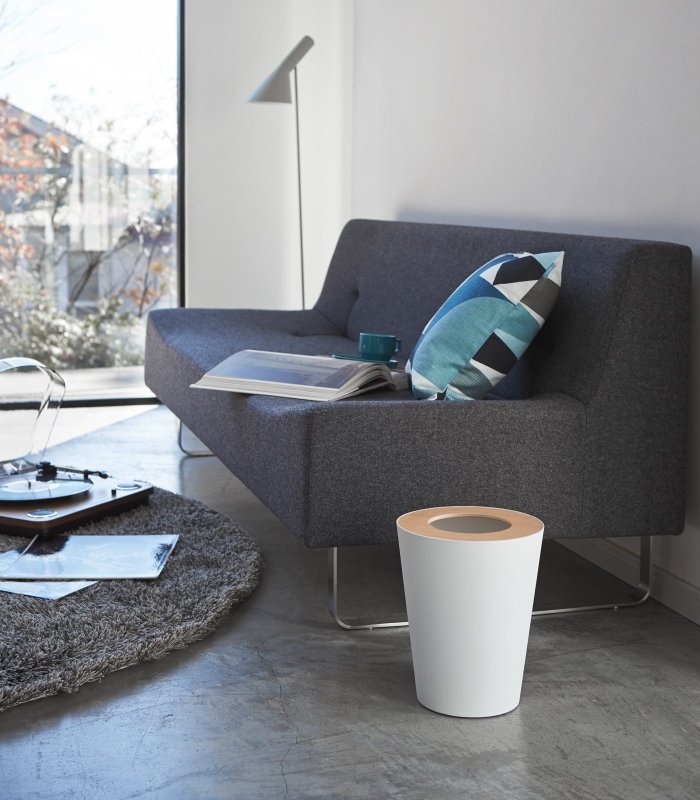 Trash Can - Two Styles - Steel + Wood - FCHF CITY