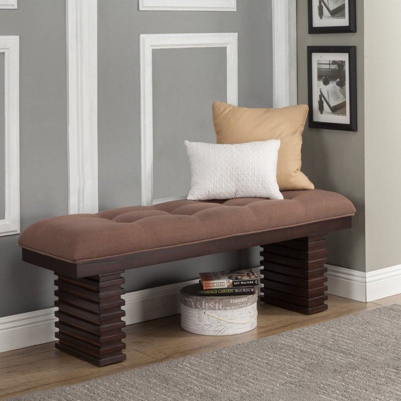 Trulinea Bench, Dark Espresso - FCHF CITY