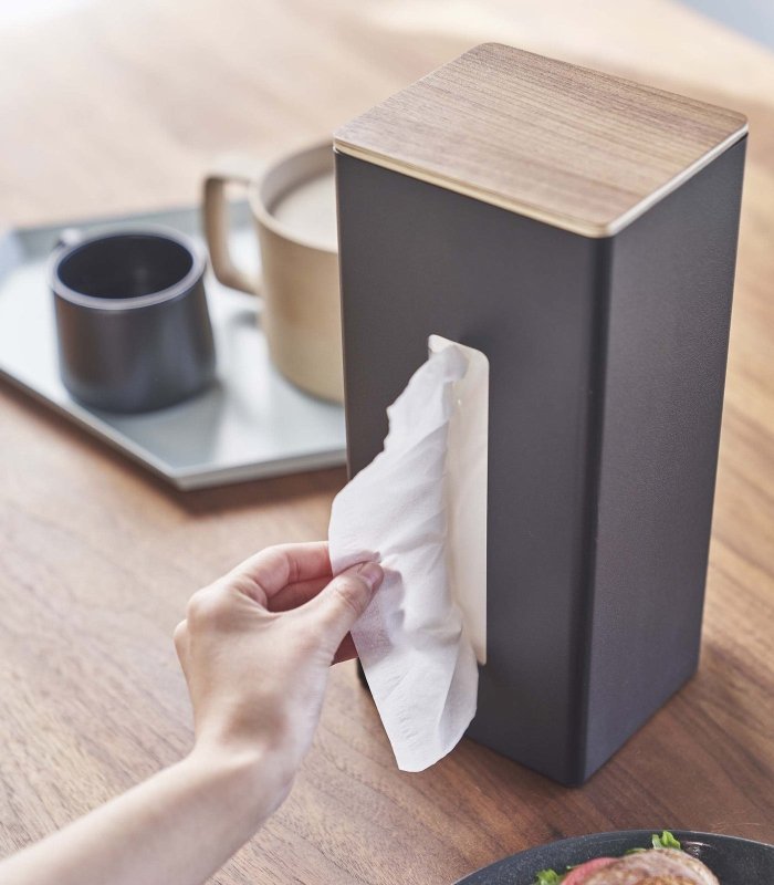 Two - Sided Tissue Case - Steel + Wood - FCHF CITY