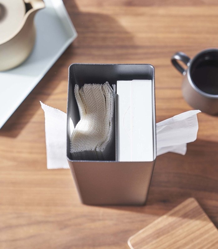 Two - Sided Tissue Case - Steel + Wood - FCHF CITY