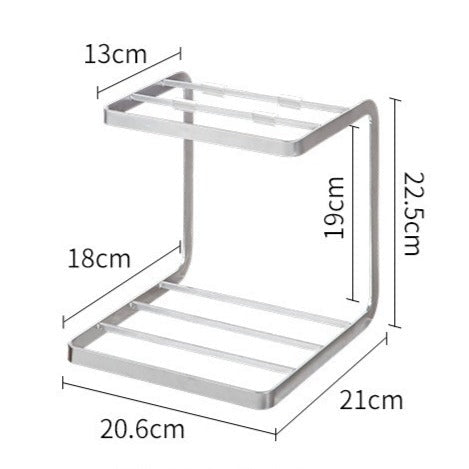 Two - Tier Pot Rack - Steel - FCHF CITY