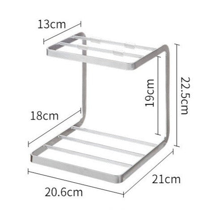 Two - Tier Pot Rack - Steel - FCHF CITY