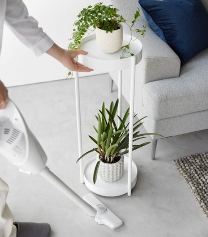Two - Tier Rolling Plant Stand (28&quot; H) - Steel - FCHF CITY