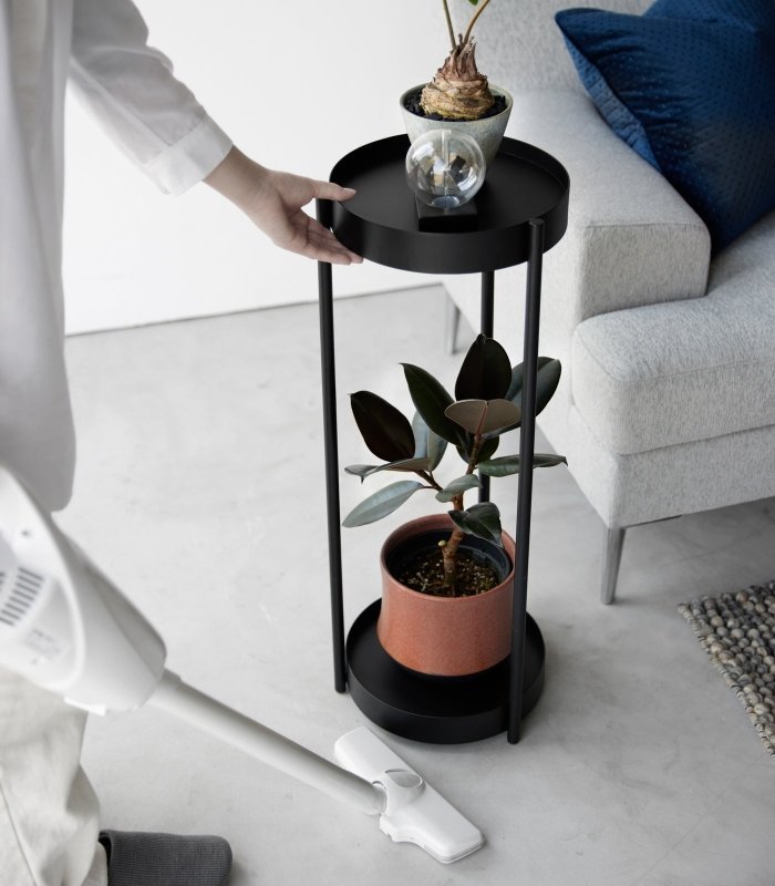 Two - Tier Rolling Plant Stand (28&quot; H) - Steel - FCHF CITY