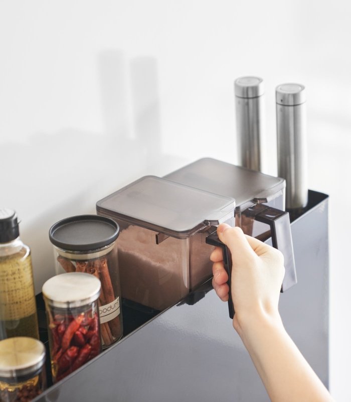 Two - Tier Sliding Drawer Seasoning Rack - Steel - FCHF CITY