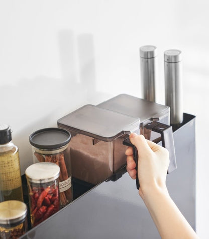 Two - Tier Sliding Drawer Seasoning Rack - Steel - FCHF CITY
