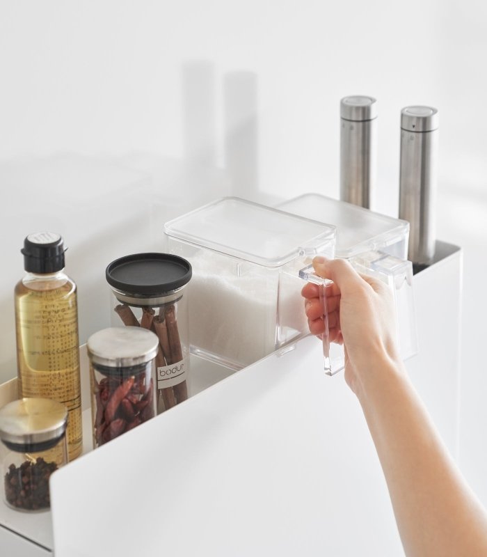 Two - Tier Sliding Drawer Seasoning Rack - Steel - FCHF CITY