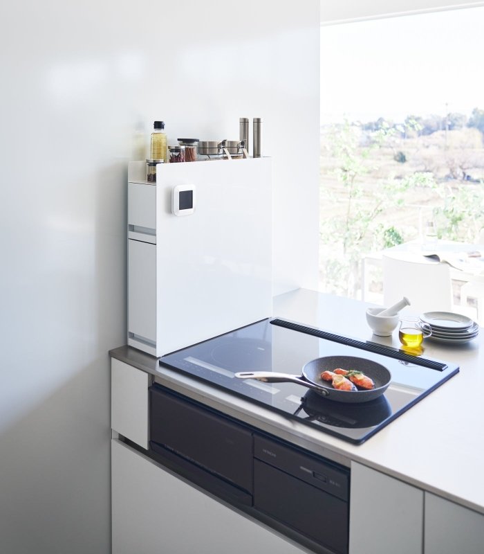 Two - Tier Sliding Drawer Seasoning Rack - Steel - FCHF CITY