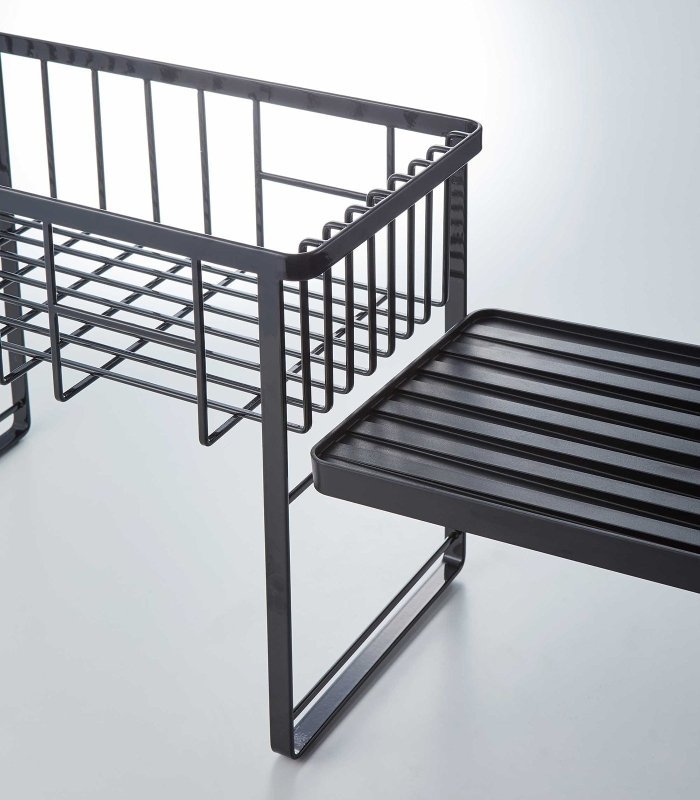 Two - Tier Wire Dish Rack - Steel - FCHF CITY
