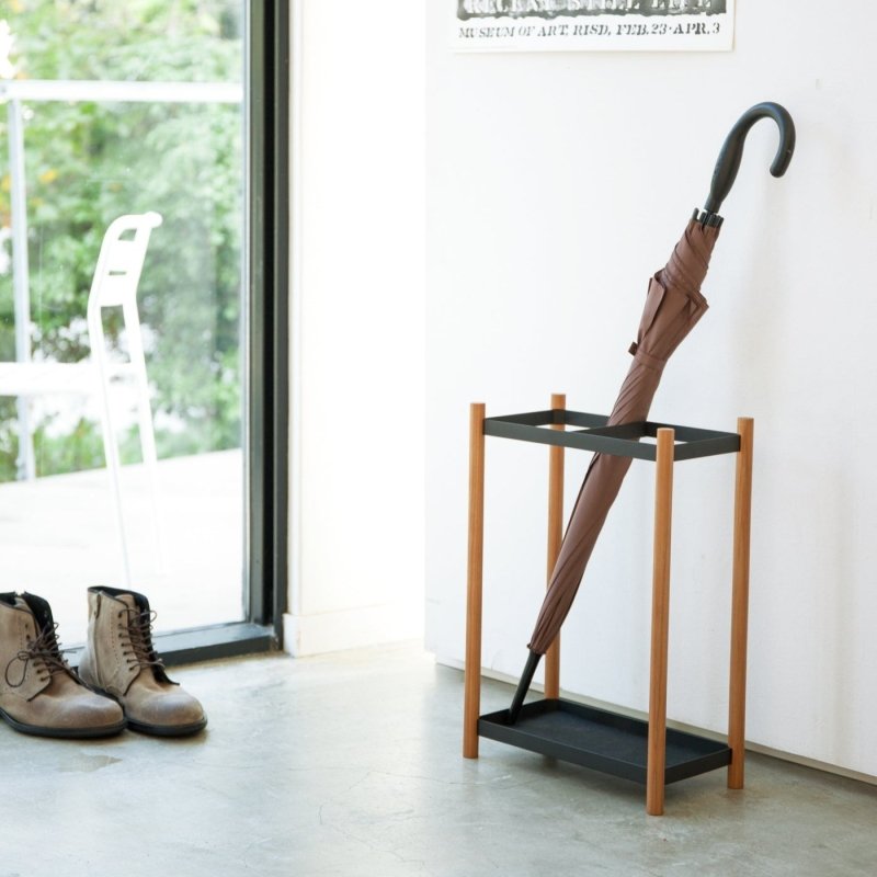 Umbrella Stand - Steel + Wood - FCHF CITY
