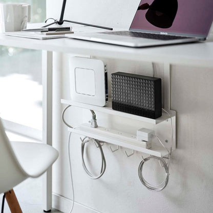 Under - Desk Cable &amp; Router Storage Rack - Steel - FCHF CITY