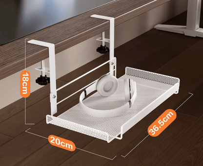 Under-Desk Cable &amp; Router Storage Rack - Steel - FCHF CITY