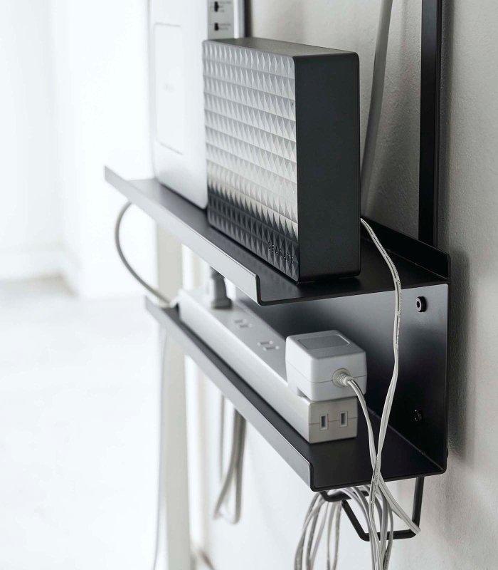 Under - Desk Cable &amp; Router Storage Rack - Steel - FCHF CITY