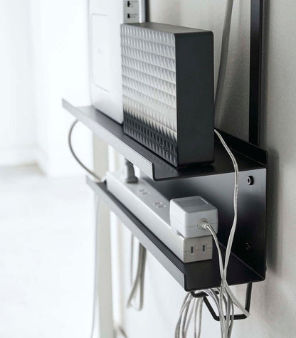 Under - Desk Cable &amp; Router Storage Rack - Steel - FCHF CITY