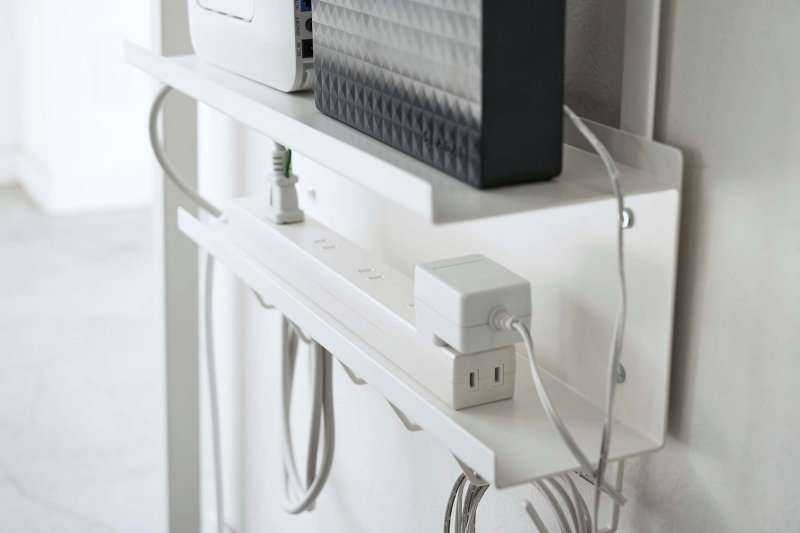 Under - Desk Cable &amp; Router Storage Rack - Steel - FCHF CITY