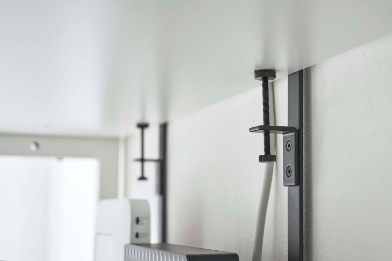 Under - Desk Cable &amp; Router Storage Rack - Steel - FCHF CITY