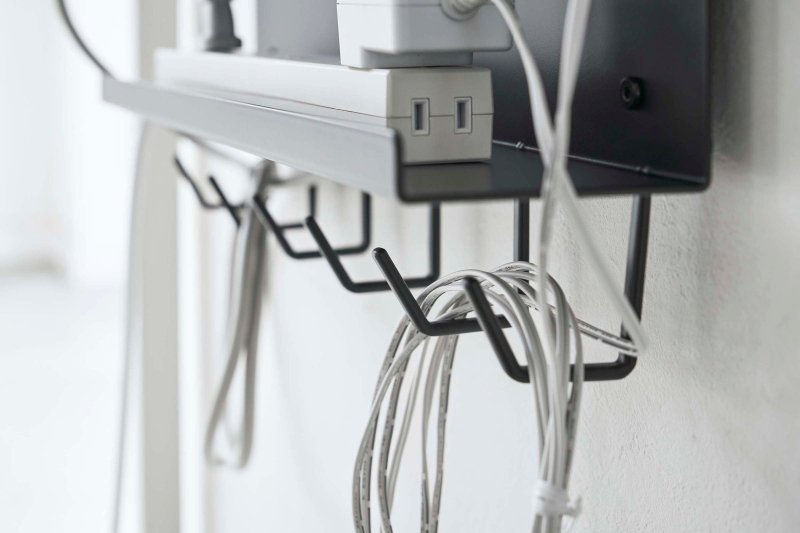 Under - Desk Cable &amp; Router Storage Rack - Steel - FCHF CITY