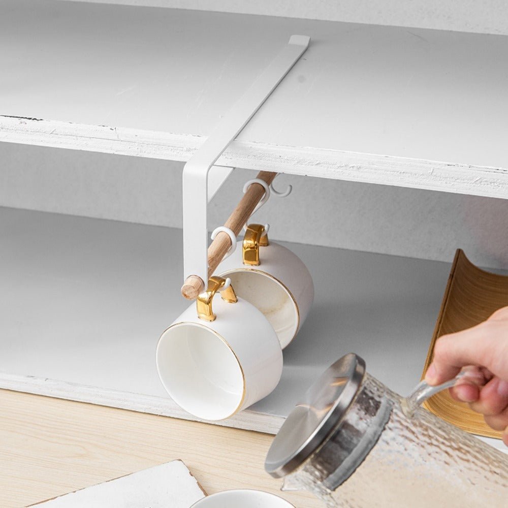 Undershelf Paper Towel Holder - Steel + Wood - FCHF CITY