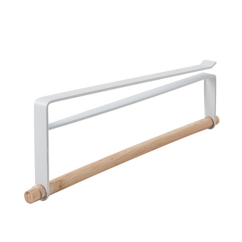 Undershelf Paper Towel Holder - Steel + Wood - FCHF CITY