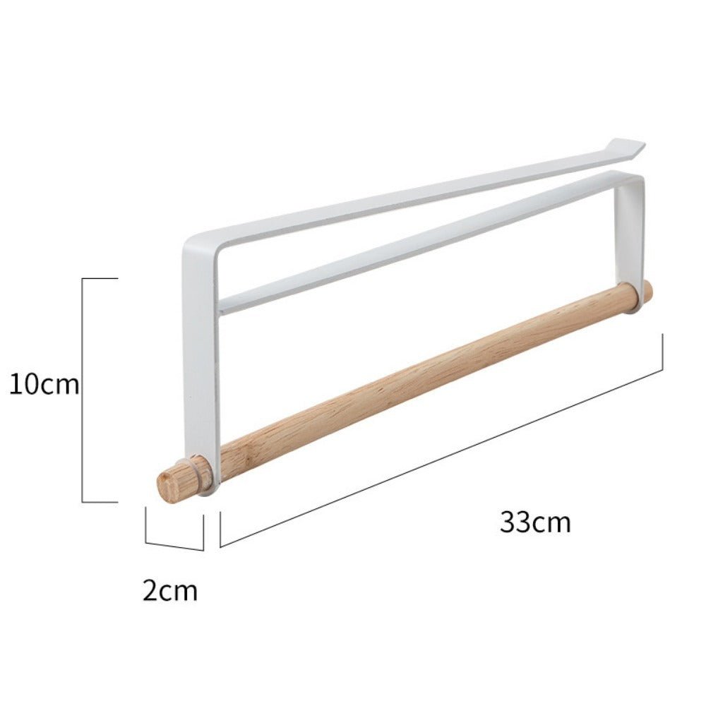 Undershelf Paper Towel Holder - Steel + Wood - FCHF CITY