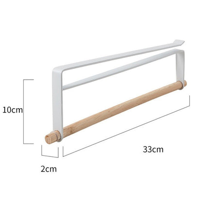Undershelf Paper Towel Holder - Steel + Wood - FCHF CITY