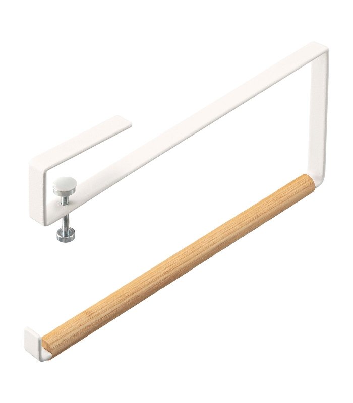 Undershelf Paper Towel Holder - Steel + Wood - FCHF CITY