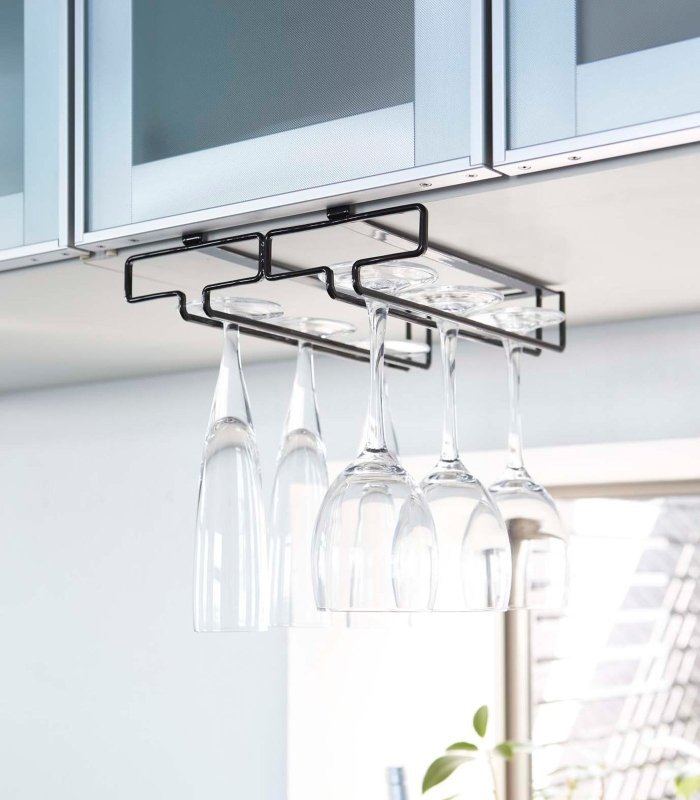 Undershelf Stemware Holder - Steel - FCHF CITY