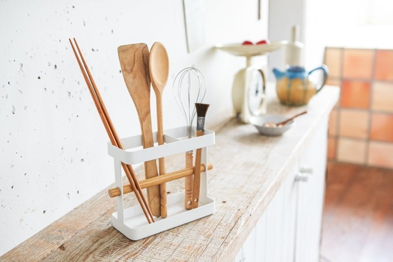 Utensil Holder - Steel + Wood - FCHF CITY