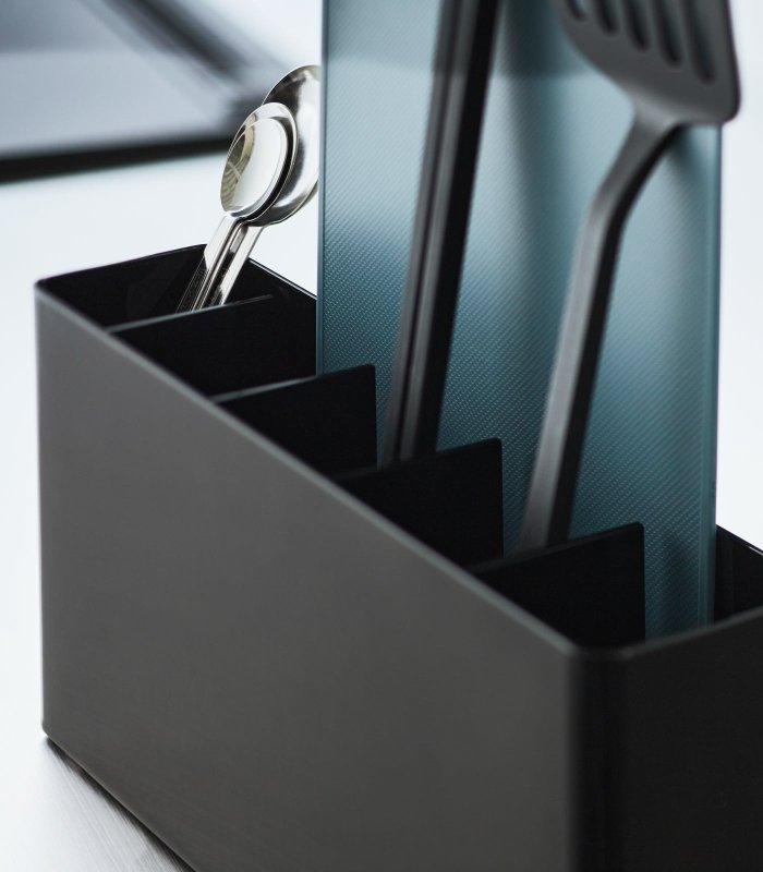 Utensil &amp; Thin Cutting Board Holder - Steel - FCHF CITY
