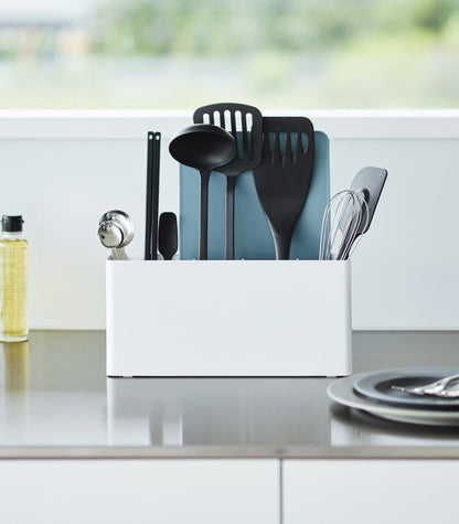 Utensil &amp; Thin Cutting Board Holder - Steel - FCHF CITY