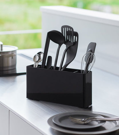Utensil &amp; Thin Cutting Board Holder - Steel - FCHF CITY