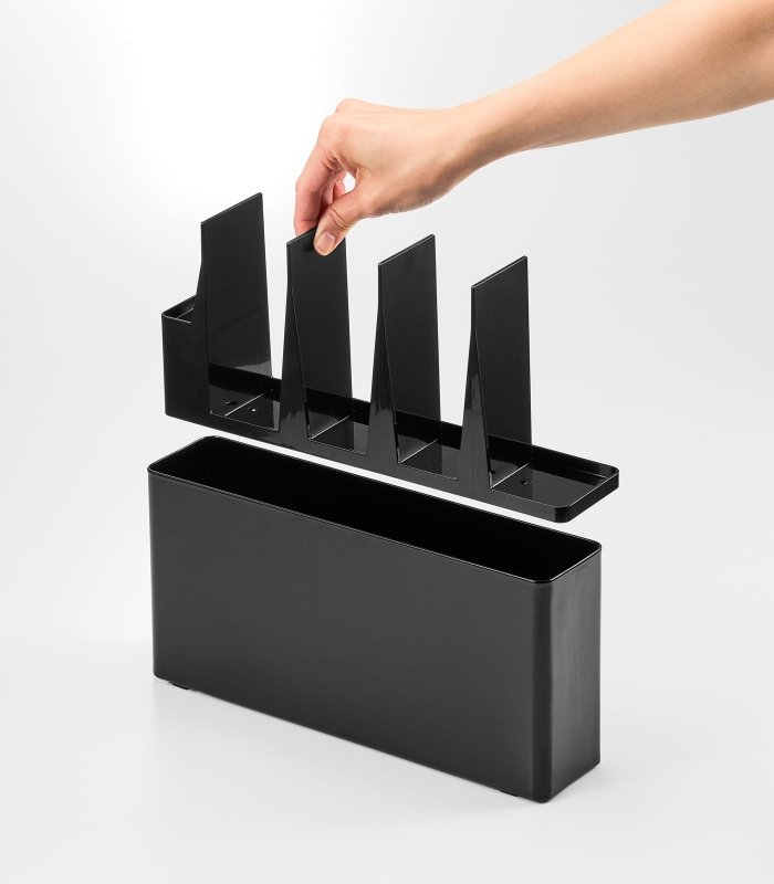 Utensil &amp; Thin Cutting Board Holder - Steel - FCHF CITY