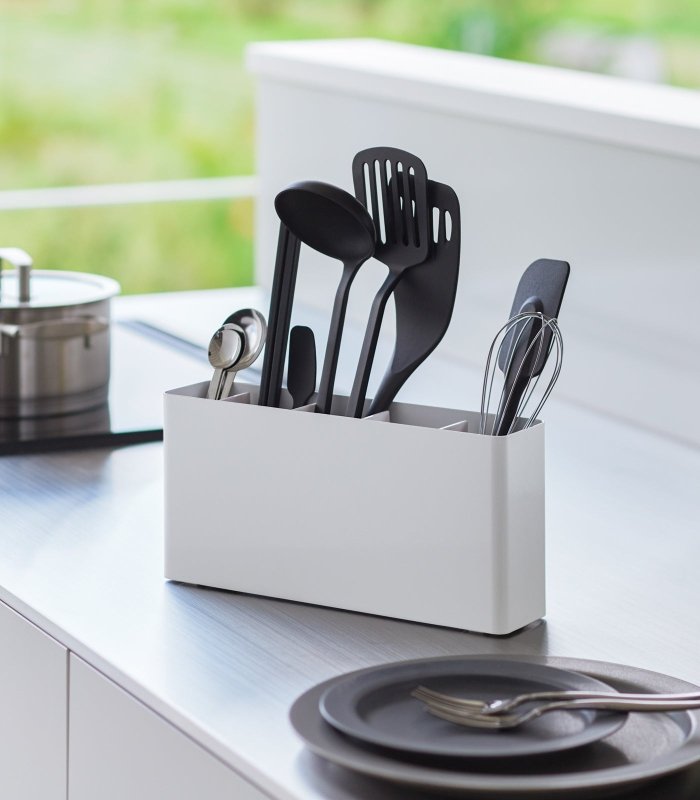 Utensil &amp; Thin Cutting Board Holder - Steel - FCHF CITY