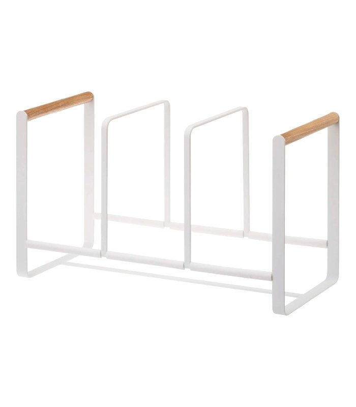 Vertical Plate Organizer - Steel + Wood - FCHF CITY