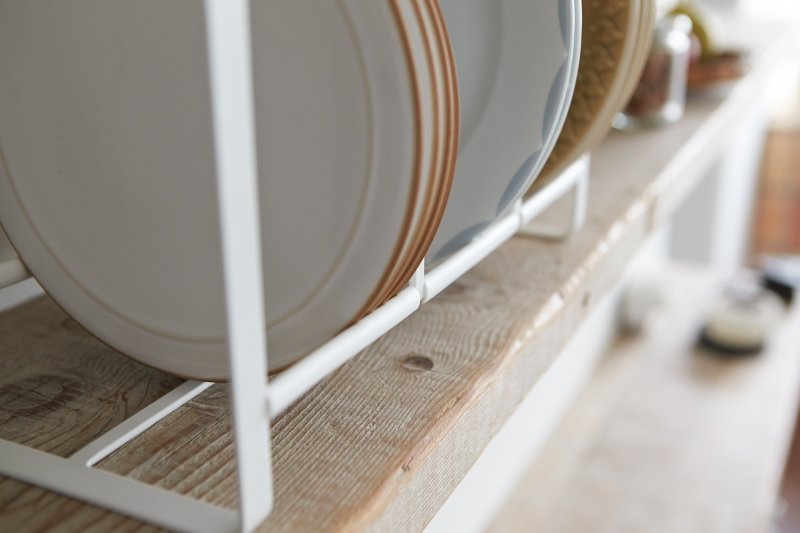 Vertical Plate Organizer - Steel + Wood - FCHF CITY